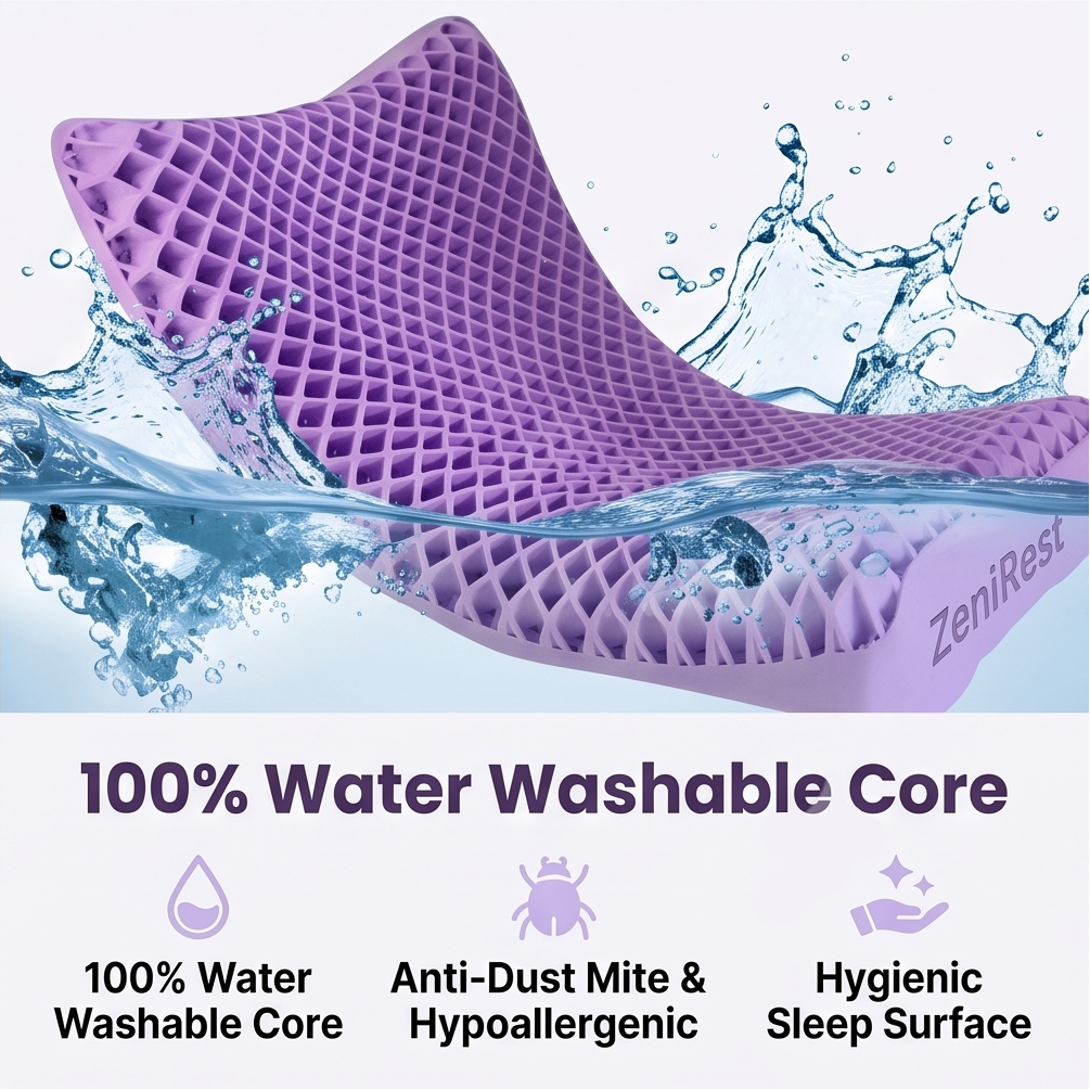 ZeniRest™ Zero-Gravity Cooling Pillow